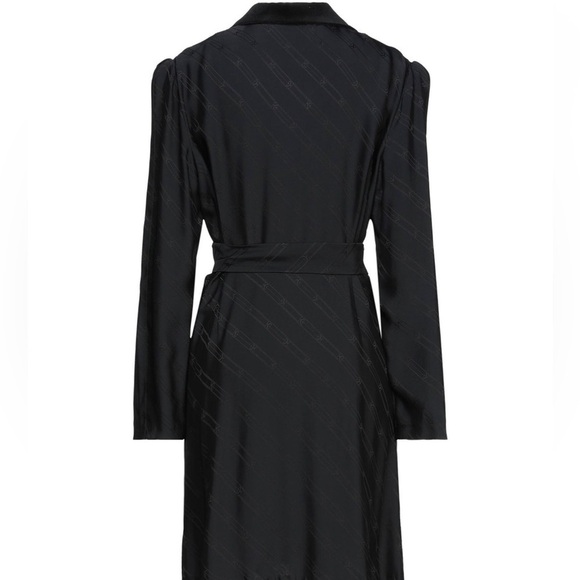 NWOT SANDRO Belted Blazer Dress - Black - Picture 11 of 12
